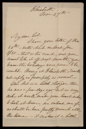 Alice W. Babcock to Thomas Lincoln Casey, December 27, 1883