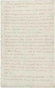 Queries about slavery in Massachusetts (manuscript copy) and draft letter to potential respondents by Jeremy Belknap, 17 February 1795