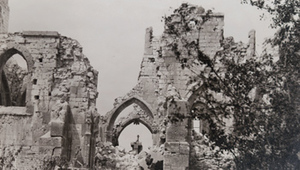 View of destroyed stone buildings, Sommepy-Tahure (during WW1 it was known as Somme-Py)