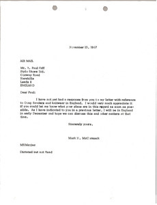 Letter from Mark H. McCormack to R. Paul Ziff