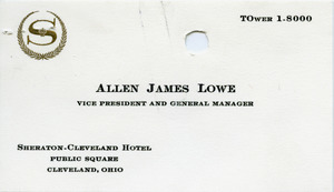 Allen James Lowe business card