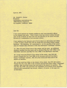 Letter from Mark H. McCormack to Edward L. Barner