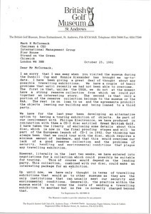 Letter from Peter Lewis to Mark H. McCormack