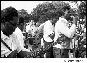 Muddy Waters Blues Band performing at the Newport Folk Festival ...