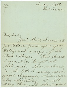 Letter from Letitia Crane to Frank F. Newth