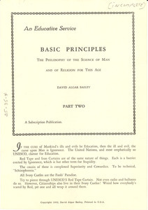 The Basic principles