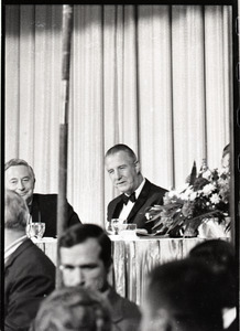 Spiro Agnew speech at the Middlesex Club: dinner with Agnew (center) and Philip Lowe (left)
