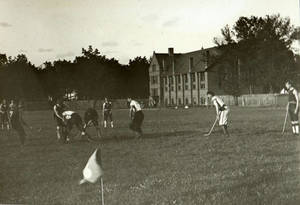 Lawn Hockey on South Field (c. 1910)