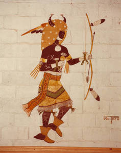 Wo Peen's Painting of Sun-Buffalo Dancer (Man)