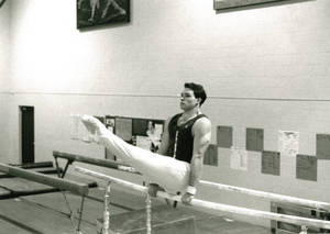 Keith R. LaChance on the Parallel bars