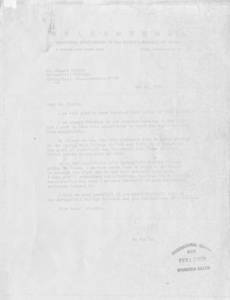A letter from Mou Zuoyun to Dr. Edward Steitz (January 20, 1979)