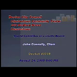 Special Committee on a Liveable Boston meeting recording, August 24, 2009