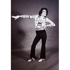 Abe Rybeck dressed in costume for a play