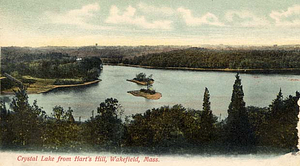 Crystal Lake from Hart's Hill, Wakefield, Mass.