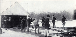 Ice harvesting :circa late 1880s