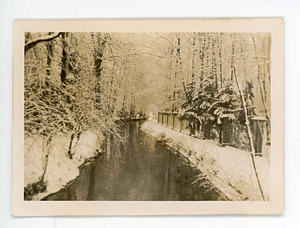 View of unidentified river in Belgium