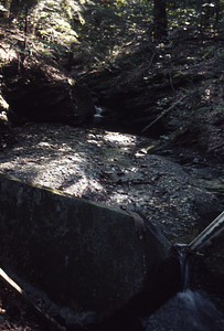 Sediments in ponding basin, South Branch Birch Brook. Lowflow conditions.