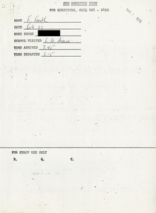 Citywide Coordinating Council daily monitoring report for South Boston High School's L Street Annex by Fenwick Smith, 1976 February 27
