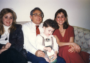 Emilio Ghioldi with daughters Diana and Gina and grandson Scott