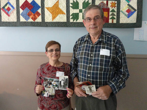 Emilia Deana and Jose Deana at the Stoughton Mass. Memories Road Show