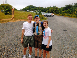 Kenny Kistner drop-off at Boy Scout National Jamboree