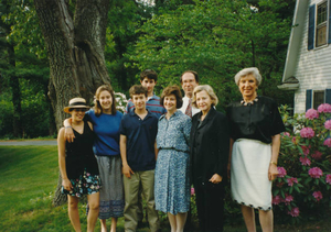 Sarah's graduation from Wayland High School (with family)