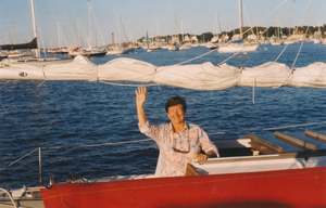 Jane Malme on Island Packet sailboat