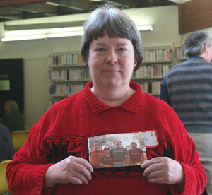 Louise Painter at the Norwell Mass. Memories Road Show