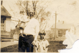 My grandfather Henry N. Heffernon, my cousin and a neighbor