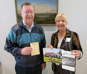 Barbara Weber and Dana Gould at the Eastham Mass. Memories Road Show