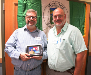 Patrick Overstreet and David Welch at the Marshfield Mass. Memories Road Show