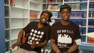 Jelani Haynes and Bernard 'Smok' Johnson, Jr. at the "Show 'Em Whatcha Got" Mass. Memories Road Show: The Hip-Hop Edition: Video Interview