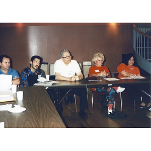 Board meeting at the Jorge Hernandez Cultural Center.