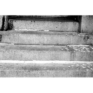 Exterior stone or granite steps.