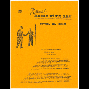 Flier for National Home Visit Day