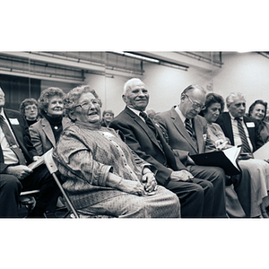 Guests from the Kariotis Hall dedication ceremony