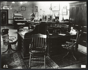 Interior of draughting room, old Kneeland Street Station, Boston, Mass., undated