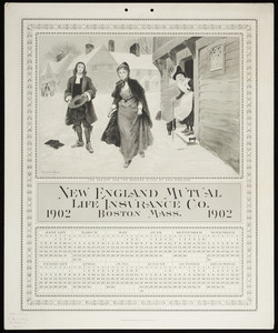 Calendar for New England Mutual Life Insurance Co., Post Office Square, Boston, Mass., 1902