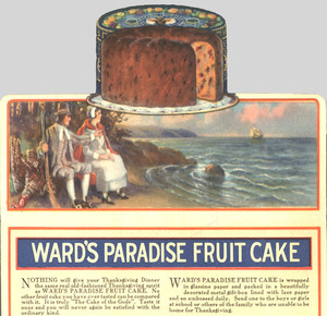 Advertisement for Ward's Paradise Fruit Cake, Ward Baking Company, New York, New York, 1922