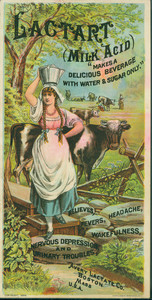 Trade card for Lactart Milk Acid, Avery Lactate Company, Boston, Mass., 1884