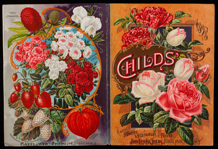 Covers, Childs' rare flowers, vegetables, and fruits, John Lewis Childs, Floral Park, New York