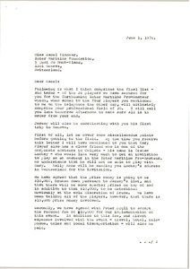 Letter from Mark H. McCormack to Hazel Kinnear