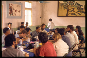 Chiting Co. fertilizer factory or oil processing plant: lunch gathering