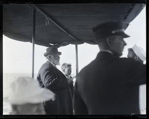 Clarence W. Barron aboard a yacht