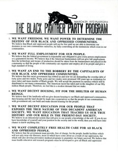 The Black Panther Party Program