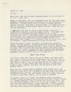 Letter from E.P. to Lucy Gwin