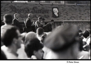 Robert Kennedy and Kenneth Keating campaigning in Riverdale: Robert Kennedy among speakers