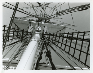 Ship's mast and ropes