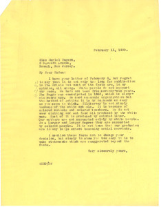 Letter from W. E. B. Du Bois to Muriel Rogers