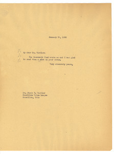 Letter from W. E. B. Du Bois to J. T. Wardlaw